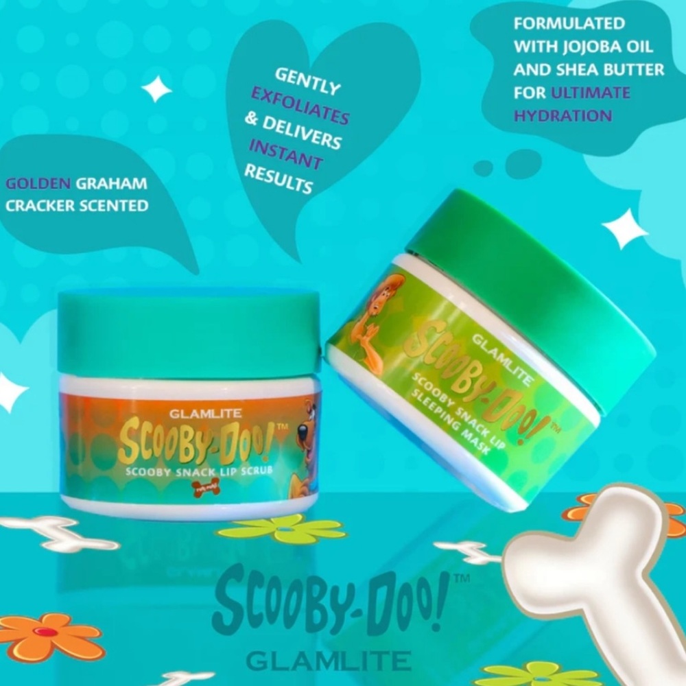 ✨NIB✨ Scooby-Doo “SCOOBY SNACKS" X GLAMLITE Lip Duo Set - Picture 3 of 9